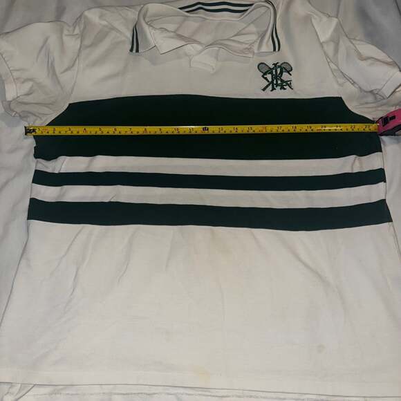 Polo Ralph Lauren Cricket Club Vintage Academia Preppy Striped Polo Shirt-XL - Picture 5 of 10